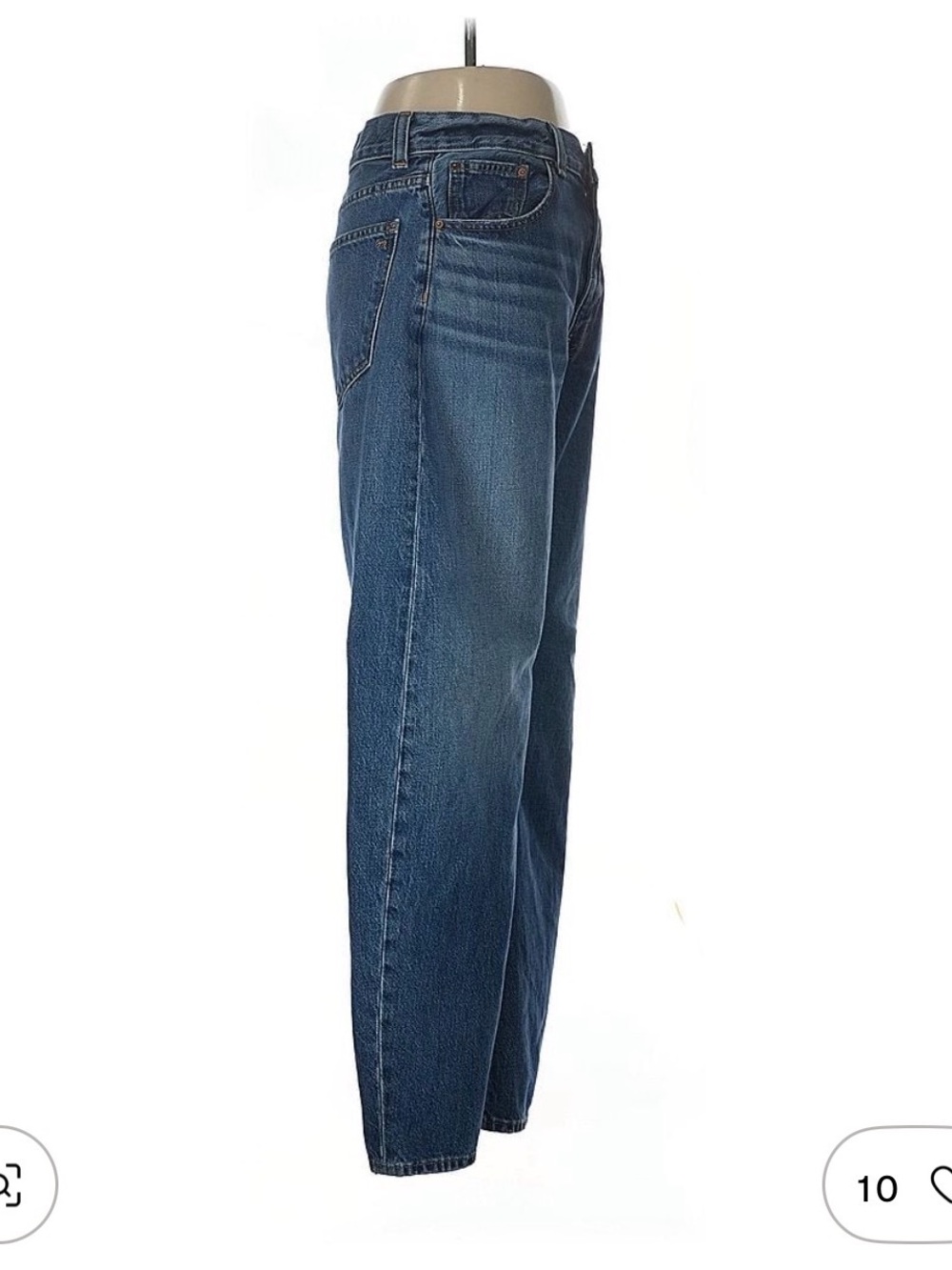 MADEWELL High-Waist Wide-Leg Jeans - Dark Blue - Picture 3 of 5